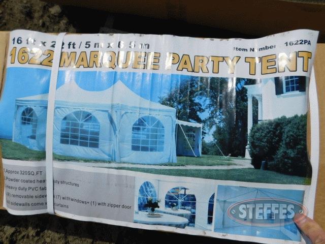 16'x22' Marquee party tent, 
